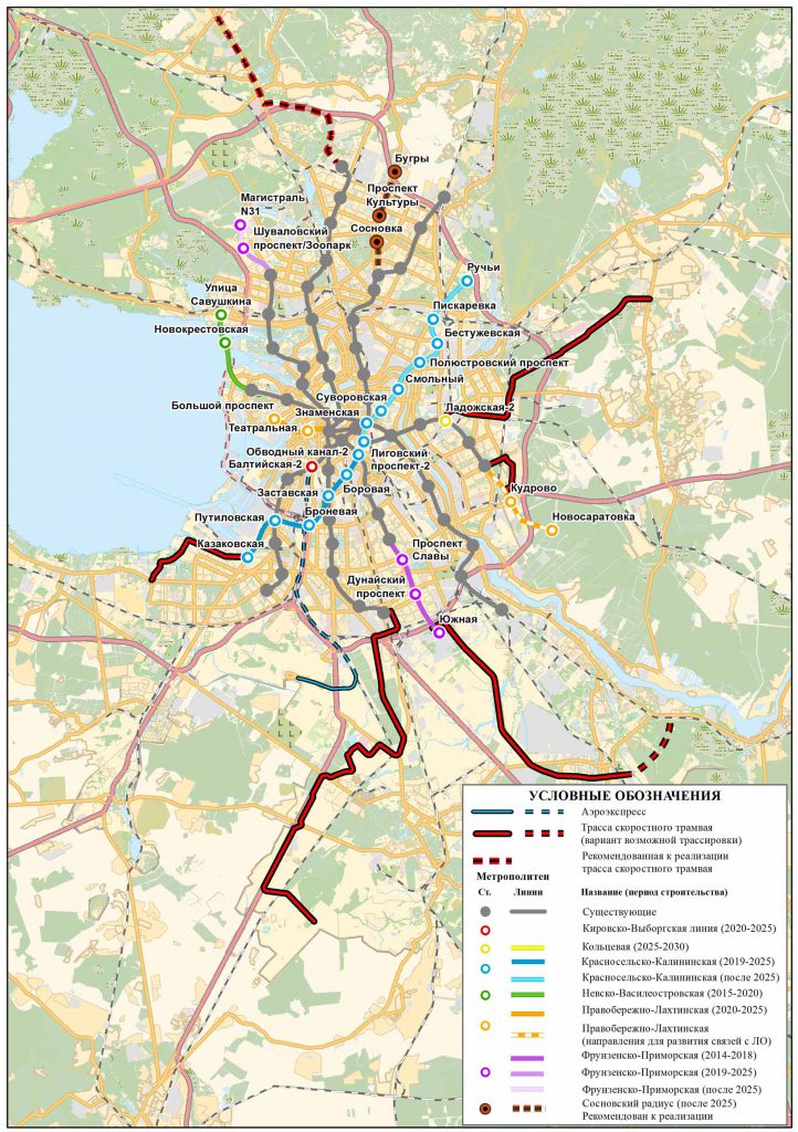 Красносельско калининская линия метро в спб схема на карте